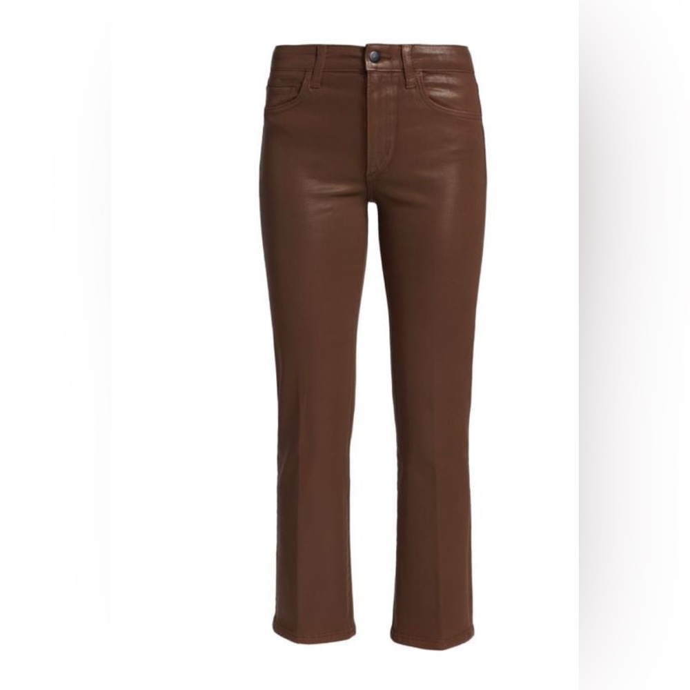 Joe's Jeans - The Callie Coated Ankle Jeans- Leather Brown
